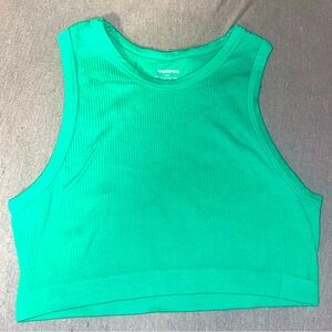 Green Crop Top